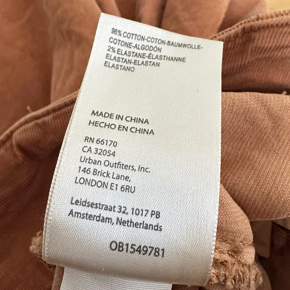 We The Free People Jayde Cord Jeans Women 31 Flare High Rise Corduroy Bellbottom - Picture 10 of 12